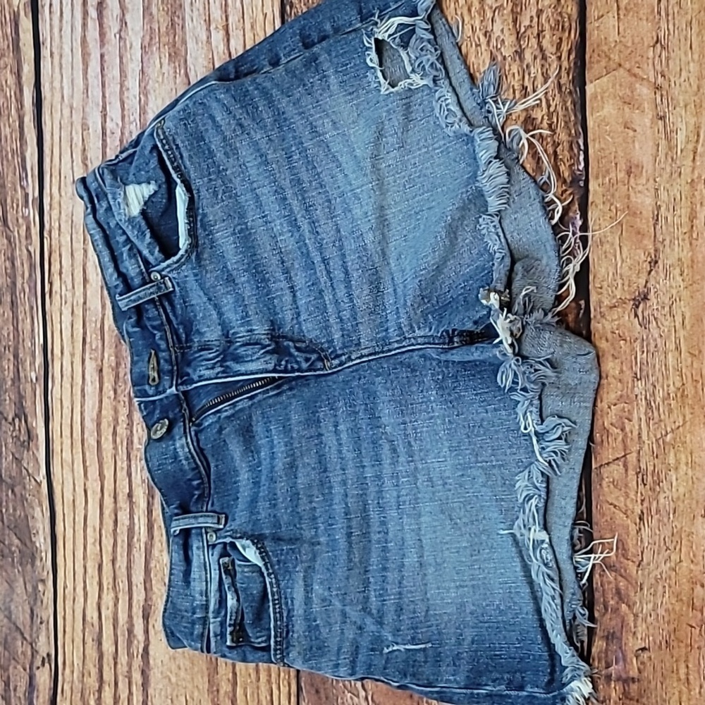Loft distressed Denim jean shorts